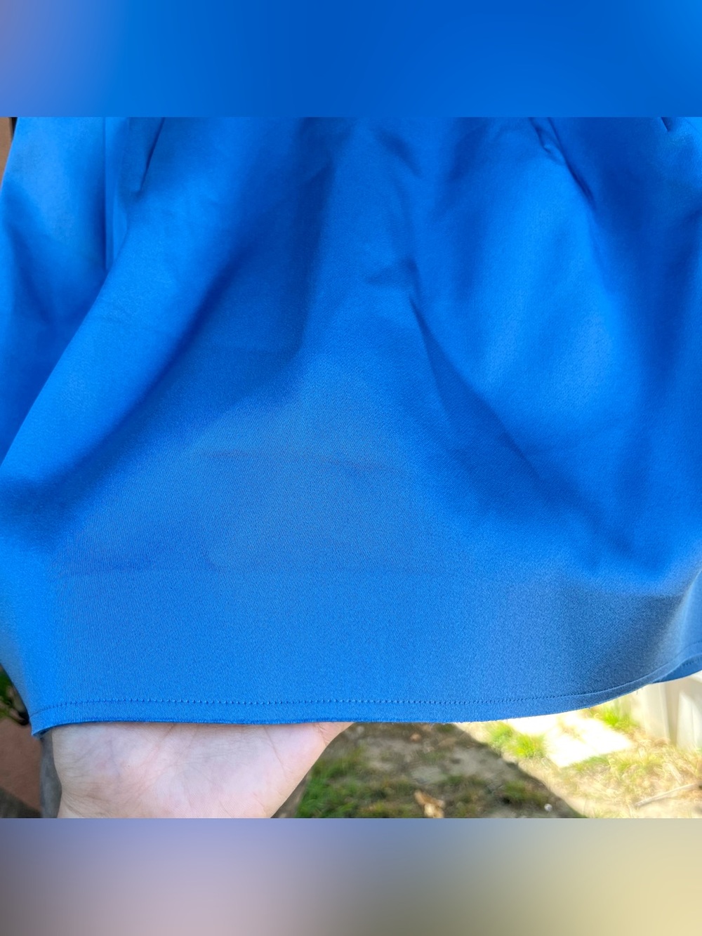 NWT COS Sculpted Blue Mini Skirt. - Picture 3 of 13